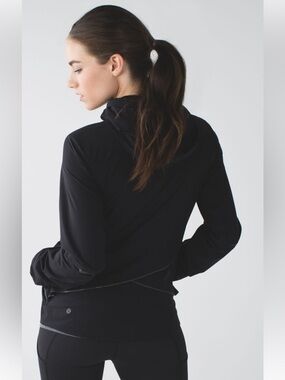 lululemon Runaway Active Rain Jacket Black